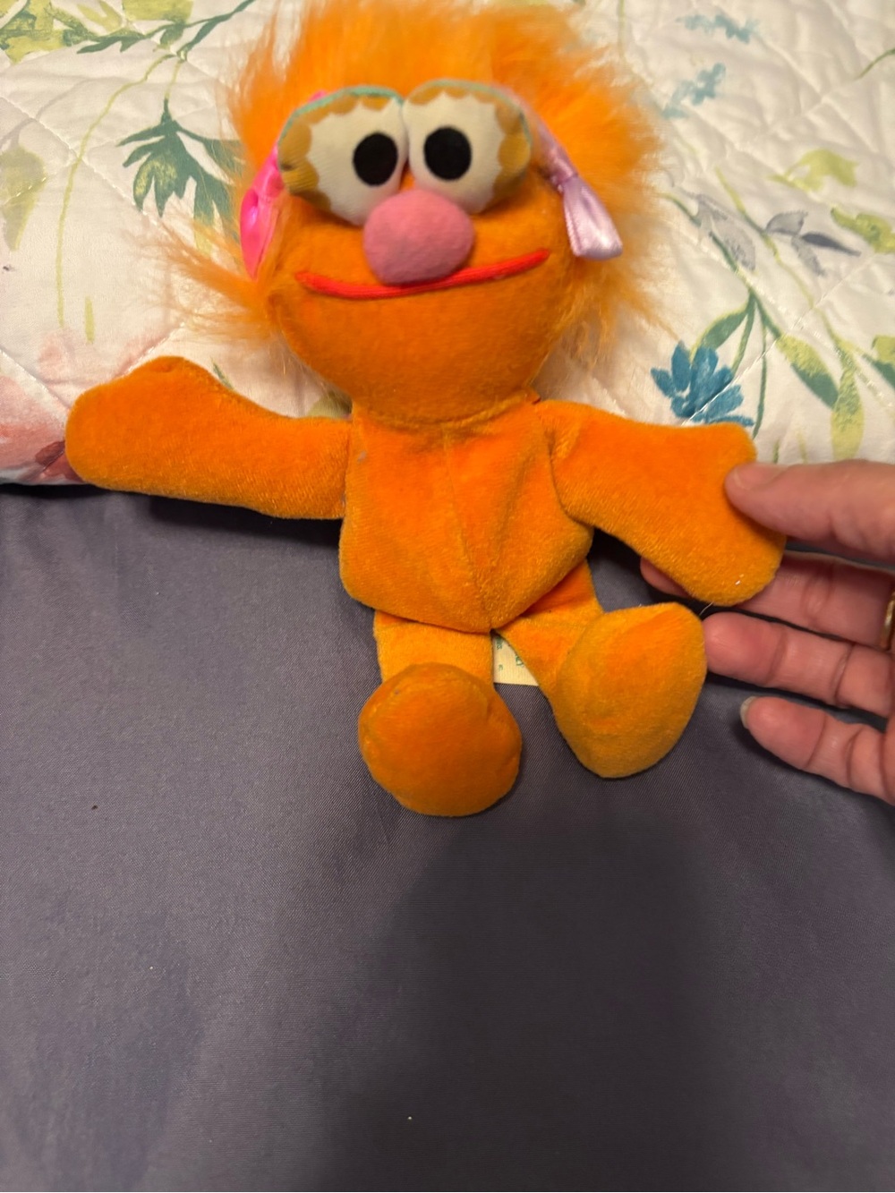 Orange Plush Kids Toy - Soft Character Doll